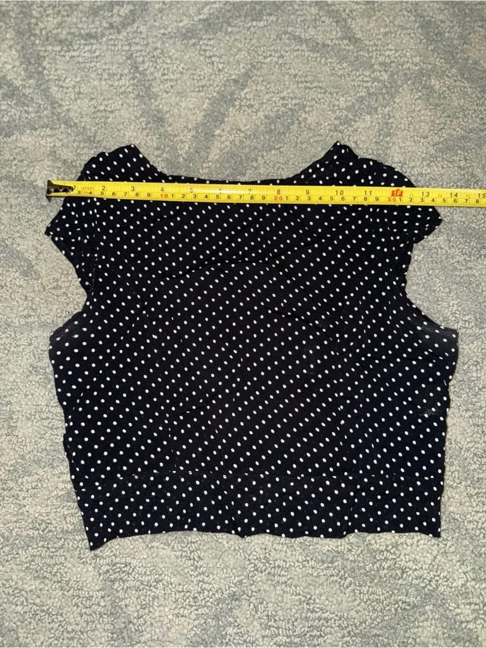 Brandy Melville Black with White Polka Dot Set